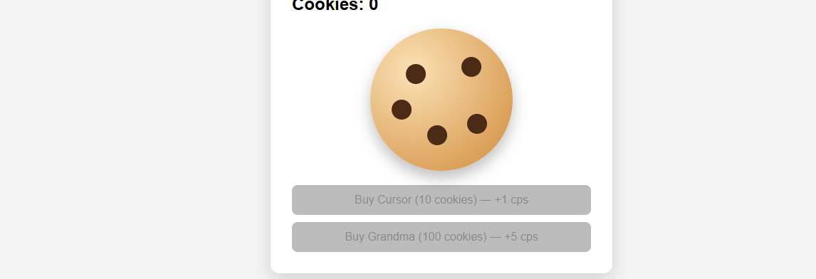 Cookie Clicker Screeshot